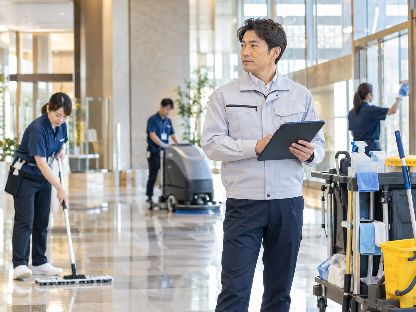 清掃監督者の資格をお持ち方で正社員募集