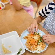 盛付けは色彩感覚と想像力を養います